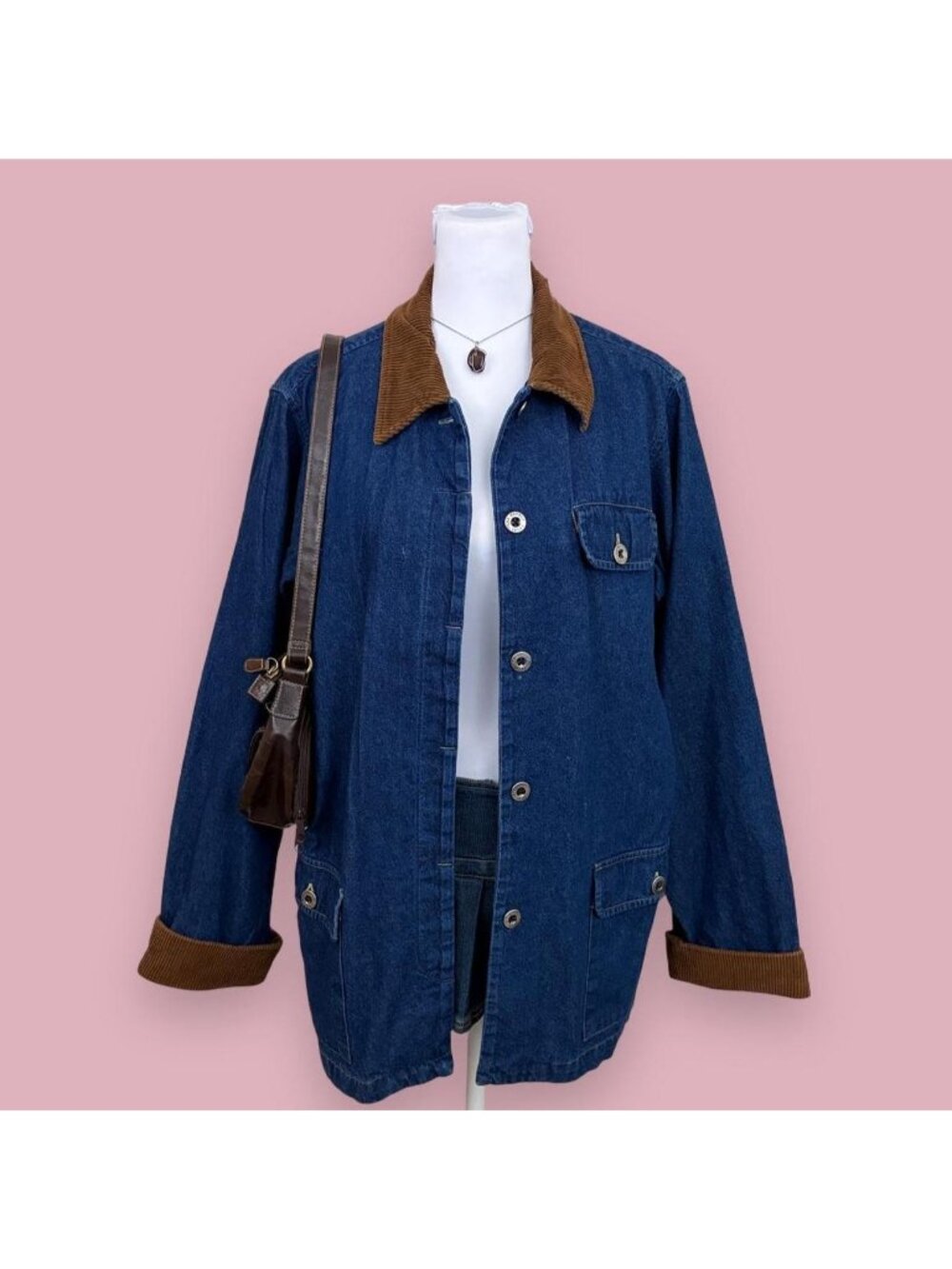 90s denim light weight chore coat barn jacket